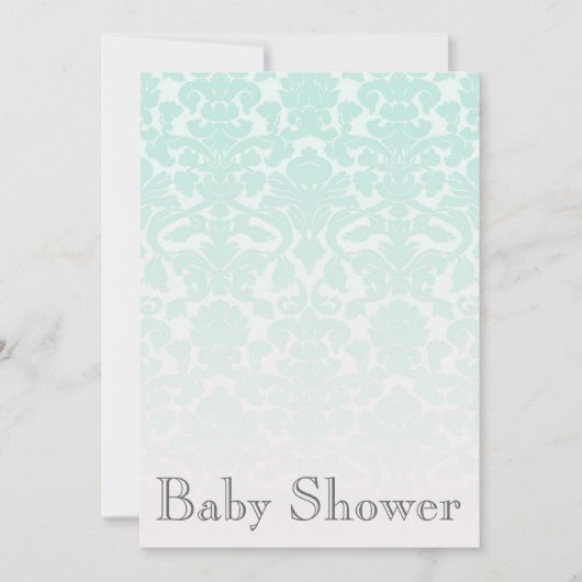 Invitation en bon état chic simple de baby shower (Devant)
