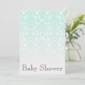 Invitation en bon état chic simple de baby shower (Debout devant)