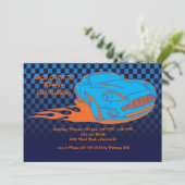 Invitation en caoutchouc brûlante (Debout devant)