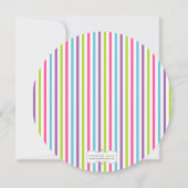 Invitation en caoutchouc de fête d'anniversaire de (Dos)