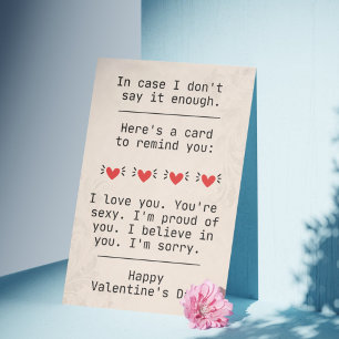 Invitation "En Coque, je ne dis pas assez" Saint Valentin