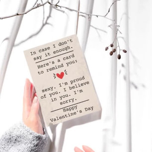Invitation "En Coque, je ne dis pas assez" Saint Valentin