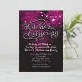 Invitation en damas rose et noir pour le rassemble (Debout devant)