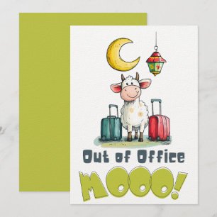Invitation En dehors du bureau MOOO! Drôle de vache d'Eid e