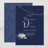 Invitation en denim et diamants (Devant / Derrière)