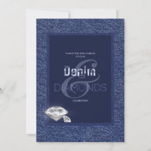 Invitation en denim et diamants