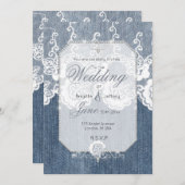 Invitation en denim et diamants (Devant / Derrière)