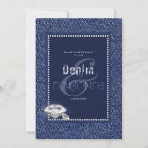 Invitation en denim et diamants