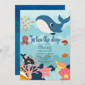 Invitation En deux, 2e anniversaire profond sous l'eau (Devant / Derrière)