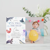 Invitation En deux, 2e anniversaire profond sous l'eau (Debout devant)