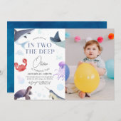 Invitation En deux, 2e anniversaire profond sous l'eau (Devant / Derrière)