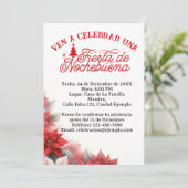 Invitation en Espagnol Fête de Noël (Debout devant)