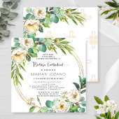 Invitation En Espagnol, Première Communion Blanc Floral Verdu