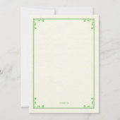 Invitation en fer à cheval chanceuse (Dos)