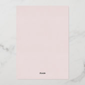 Invitation en feuille brillante pour les 16 ans de (Verso)