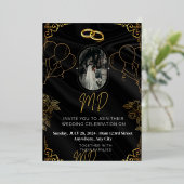 Invitation en feuille d'aluminium 5" x 7" (Debout devant)