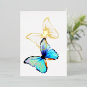 Invitation en feuille d'aluminium 5" x 7" (Debout devant)