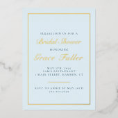 Invitation en feuille d'aluminium à typographie si (Recto)