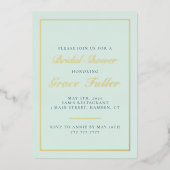 Invitation en feuille d'aluminium à typographie si (Recto)