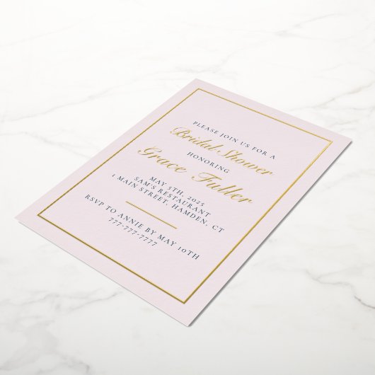 Invitation en feuille d'aluminium avec typographie (Rotation)