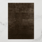 Invitation en feuille d'aluminium en bois de grang (Verso)