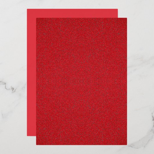 Invitation en feuille de métal rouge tomate textur (Recto/Verso)