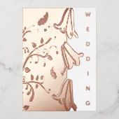 Invitation en feuille métallique avec des jacinthe (Recto)