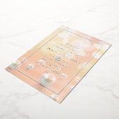 Invitation en feuille métallisée pour anniversaire (Rotation)