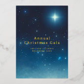 Invitation en feuille métallisée pour les fêtes de (Recto)