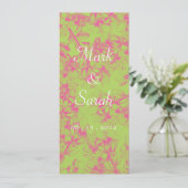 Invitation en fleurs de cerisiers roses (Debout devant)