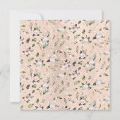 Invitation En floraison | Blush Floral Graduation Party (Dos)