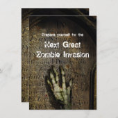 Invitation en hausse de partie de Halloween de (Devant / Derrière)