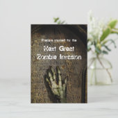 Invitation en hausse de partie de Halloween de (Debout devant)