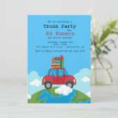 Invitation En haut de l'invitation de la Fête du Trunk World (Debout devant)