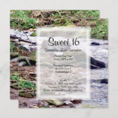 Invitation En haut d'un ruisseau (Devant / Derrière)