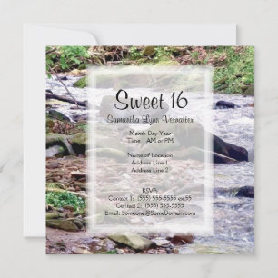 Invitation En haut d'un ruisseau