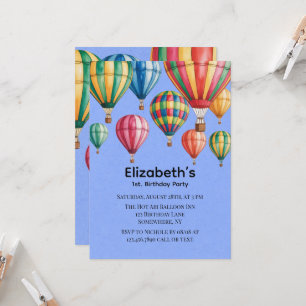 Invitation En Haut En Haut & Fête pour le 1er Anniversaire