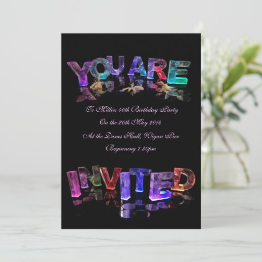 Invitation En Lumière (Debout devant)