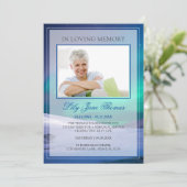 Invitation En mémoire d'amour moderne Starry Night Funeral Ph (Debout devant)