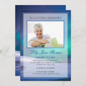 Invitation En mémoire d'amour moderne Starry Night Funeral Ph (Devant / Derrière)