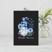 Invitation En Novembre, Nous Portons Blue Gnome Sensibilisati (Debout devant)