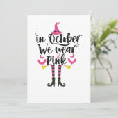 Invitation En Octobre Nous Portons des Cadeaux de Sorcière de (Debout devant)