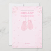 Invitation En octobre, nous portons du rose   (Dos)