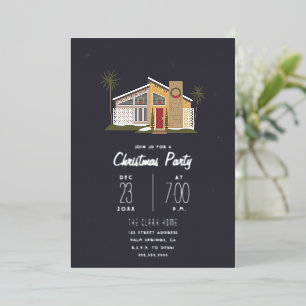 Invitation en papier aluminium pour la fête de Noë