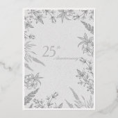 Invitation en papier métallisé pour anniversaire d (Verso)