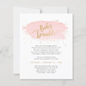 Invitation en papier pour Baby Sprinkle à l'aquare (Devant)