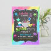 Invitation en pastel de fête d'anniversaire de (Debout devant)