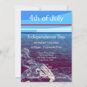 INVITATION EN PHOTO 4 JUILLET LAC