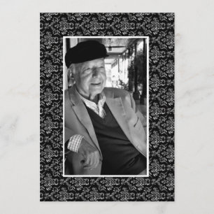 Invitation En photo affectueuse d'avis de la mort de mémoire