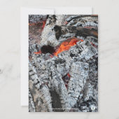 INVITATION EN PHOTO DU FEU DE CAMPING DE BONFIRE (Dos)